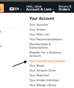 japanese kindle your content and devices