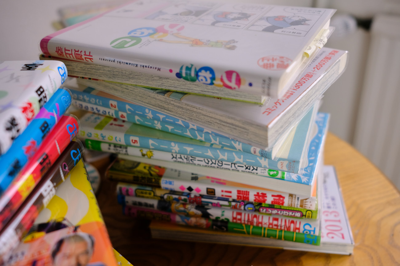 Let's stay home and sort through a box full of manga