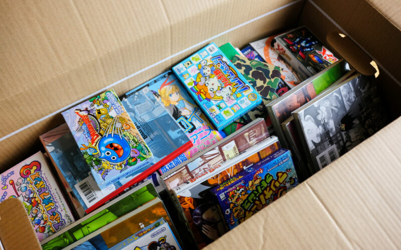 Let's stay home and sort through a box full of manga